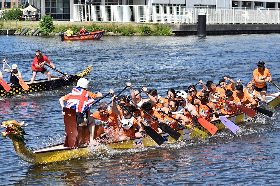 Dragon Boats Racing at Royal Docks